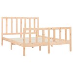vidaXL Cadre de lit Bois de pin massif 140x190 cm