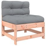 vidaXL Salon de jardin 10 Pièces avec coussins bois massif douglas