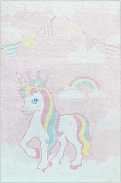 Tapis pour chambre Enfant 120 x 160 cm - Rose