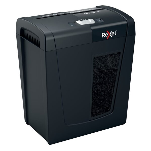 Rexel déchiqueteuse de papier en transversale secure x10