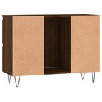 vidaXL Armoire salle de bain chêne marron 80x33x60cm bois d'ingénierie