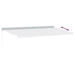 vidaXL Auvent rétractable anthracite et blanc 5x3 m tissu et aluminium