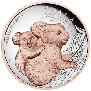 AUSTRALIAN KOALA 5 Once Argent Coin 8 Dollars Australia 2023