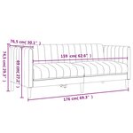 vidaXL Ensemble de canapés 2 Pièces crème tissu