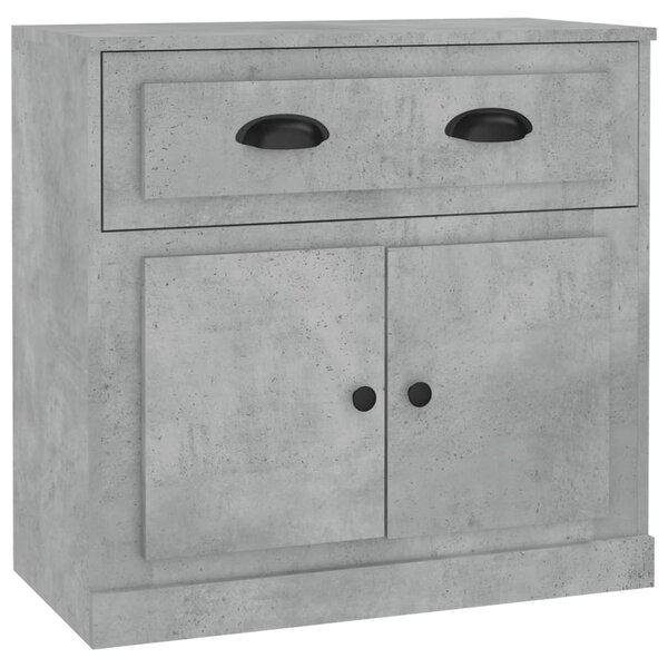 vidaXL Buffet gris béton 70x35 5x67 5 cm bois d'ingénierie