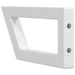 vidaXL Supports d'étagères pour lavabo 2 Pièces blanc trapèze acier