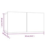 vidaXL Meubles TV 8 Pièces Chêne fumé 60x30x30 cm Bois d'ingénierie