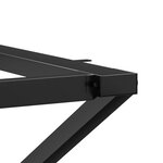 vidaXL Pieds de table à manger cadre en X 40x40x73 cm fonte