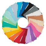 Chemise 3 rabats elastique Carte lustrée 5/10e 400g, Couleurs assorties aléatoire EXACOMPTA