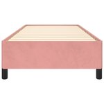 vidaXL Cadre de lit Rose 100x200 cm Velours