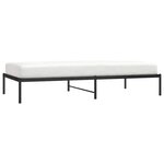 vidaXL Cadre de lit métal sans matelas noir 100x200 cm