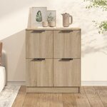 vidaXL Buffet Chêne sonoma 60x30x70 cm Bois d'ingénierie