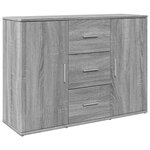 vidaXL Buffet sonoma gris 90 5x29 5x65 cm bois d'ingénierie