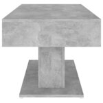 vidaXL Table basse Gris béton 96x50x45 cm Aggloméré