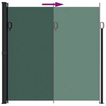 vidaXL Auvent latéral rétractable vert foncé 200x600 cm