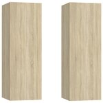 vidaXL Ensemble de meubles TV 6 Pièces Chêne sonoma Bois d'ingénierie