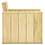vidaXL Salon de jardin 3 Pièces Bois massif de pin imprégné