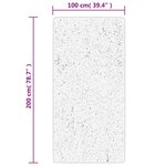 vidaXL Tapis shaggy PAMPLONA poils longs moderne beige 100x200 cm
