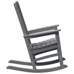 vidaXL Chaise à bascule de jardin Gris clair 70x92x108 cm HDPE