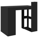 vidaXL Bureau noir 103 5x56 5x94 cm bois d'ingénierie