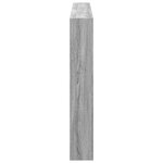 vidaXL Armoire tête de lit avec LED sonoma gris 180x17x102 cm