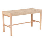 Banc en hêtre couleur bois 35 x 80 x 45 cm