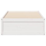 vidaXL Cadre de lit sans matelas blanc 75x190 cm bois de pin massif