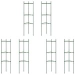 vidaXL Cages à tomates 6 Pièces 116 cm acier et PP