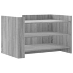 vidaXL Table basse sonoma gris 80x50x50 cm bois d'ingénierie
