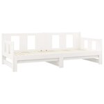 vidaXL Lit coulissant Blanc Bois de pin solide 2x(90x200) cm