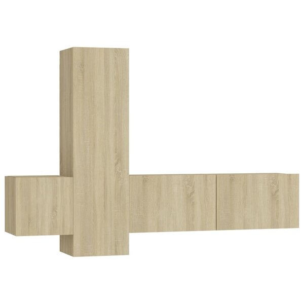 vidaXL Ensemble de meubles TV 3 Pièces Chêne sonoma Bois d'ingénierie