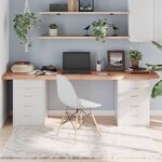 vidaXL Dessus de table marron clair bois chêne massif traité