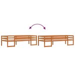 vidaXL Cadre de lit pour enfants brun cire 80x200cm bois de pin massif
