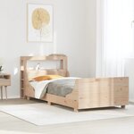 vidaXL Cadre de lit sans matelas 100x200 cm bois massif de pin