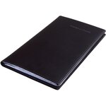 Etui simili cuir pour 120 cartes de visite 90 x 58 mm noir sigel