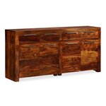 vidaXL Buffet Bois massif 160x35x75 cm