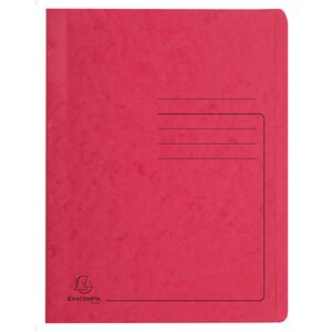 Chemise À Lamelle Carte Lustrée 355gm2 - A4 - Rouge - Exacompta