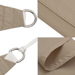 vidaXL Voile de parasol tissu oxford carré 4x4 m taupe