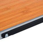 vidaXL Table pliable de camping Marron Aluminium 60x40 cm