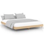 vidaXL Cadre de lit sans matelas chêne sonoma 160x200 cm
