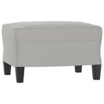 vidaXL Ensemble de canapés 4 Pièces coussins Gris clair Tissu microfibre