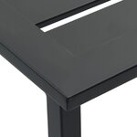 vidaXL Tabourets de bar lot de 4 noir acier enduit de poudre