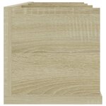 vidaXL Étagère murale à CD Chêne sonoma 75x18x18 cm Bois d'ingénierie