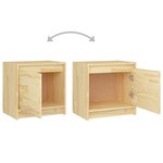 vidaXL Tables de chevet 2 Pièces 40x30 5x40 cm bois de pin massif