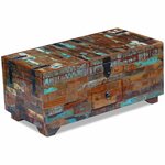 vidaXL Coffre table basse Bois de récupération massif 80x40x35 cm