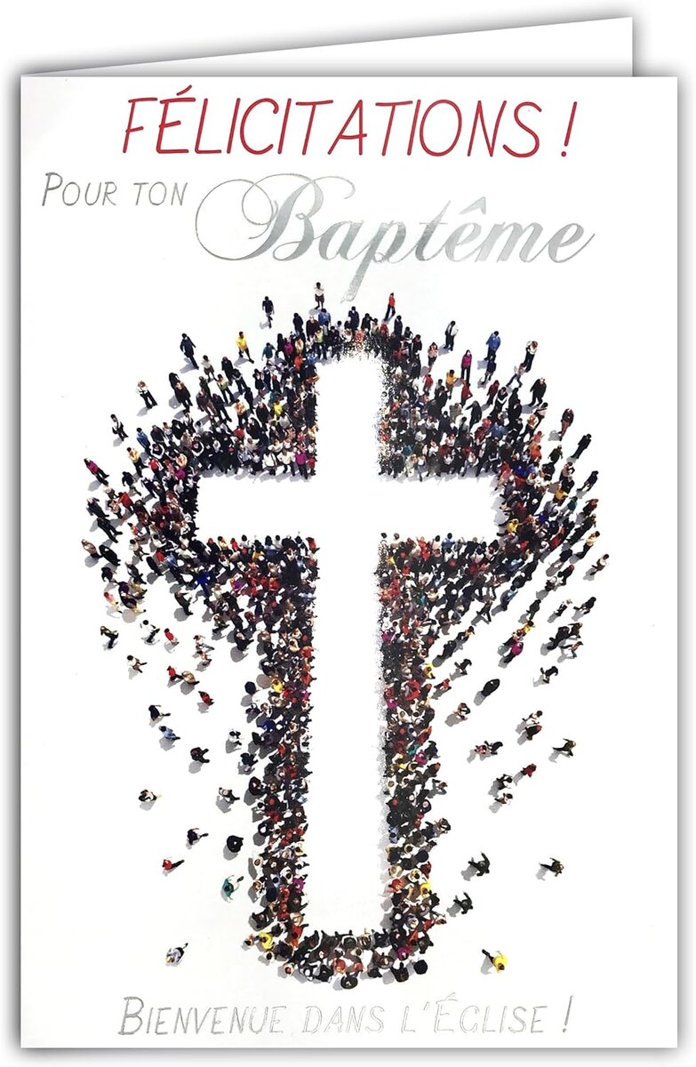 Carte postale TAUFE Definition incl. enveloppe Carte de félicitations  Baptême Cadeau -  France