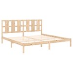 vidaXL Cadre de lit Bois de pin massif 200x200 cm