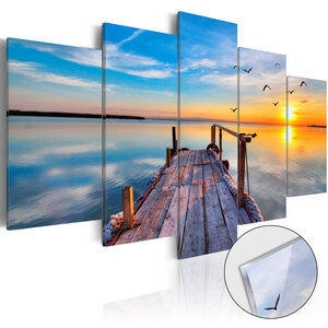 Tableau sur verre acrylique - lake of memories [glass] l x h en cm 100x50