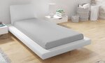 Drap housse microfibre 90 x 190 - Gris