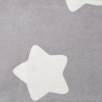 vidaXL Canapé enfants 2 places gris clair avec étoiles peluche douce